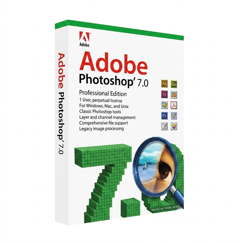 Download Adobe Photoshop 7.0 - Lifetime Digital Activation