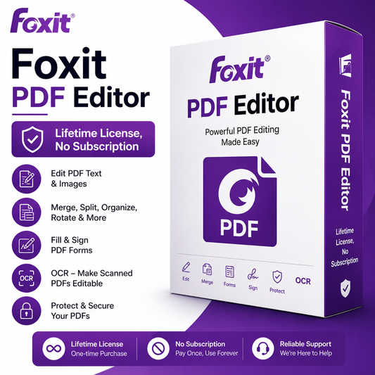 Foxit PDF Editor Lifetime License For Windows
