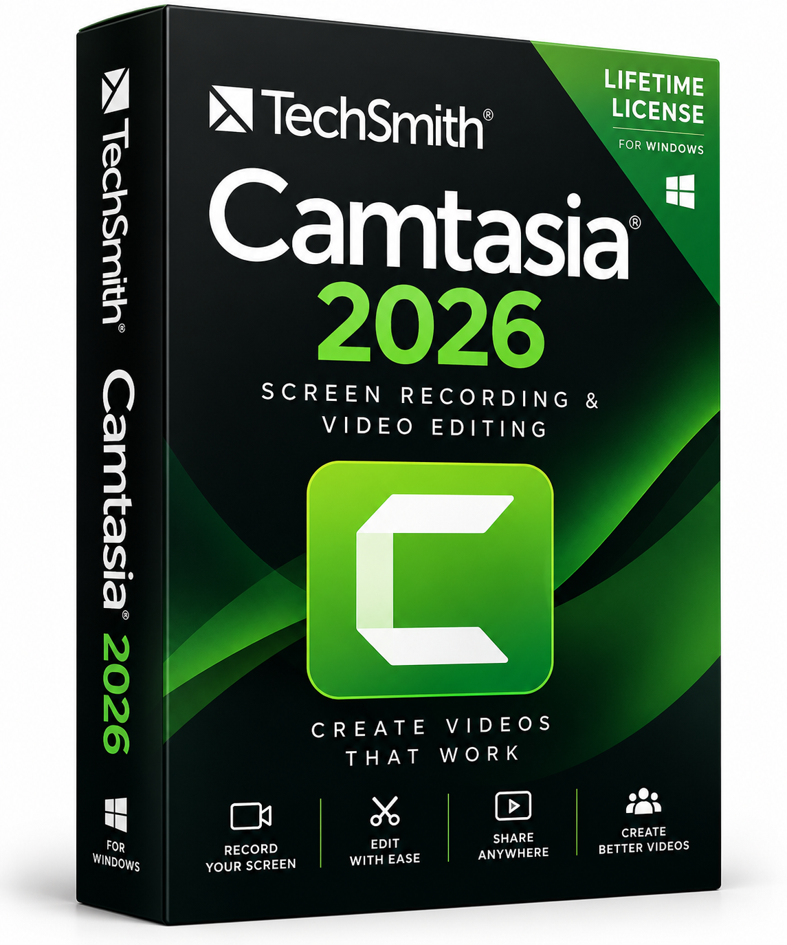 TechSmith Camtasia 2026 Lifetime License for Windows