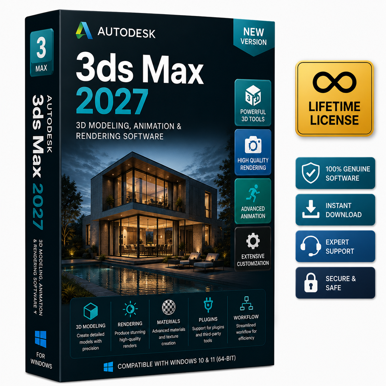 Autodesk 3ds Max 2027 – Lifetime License | Full Version Download