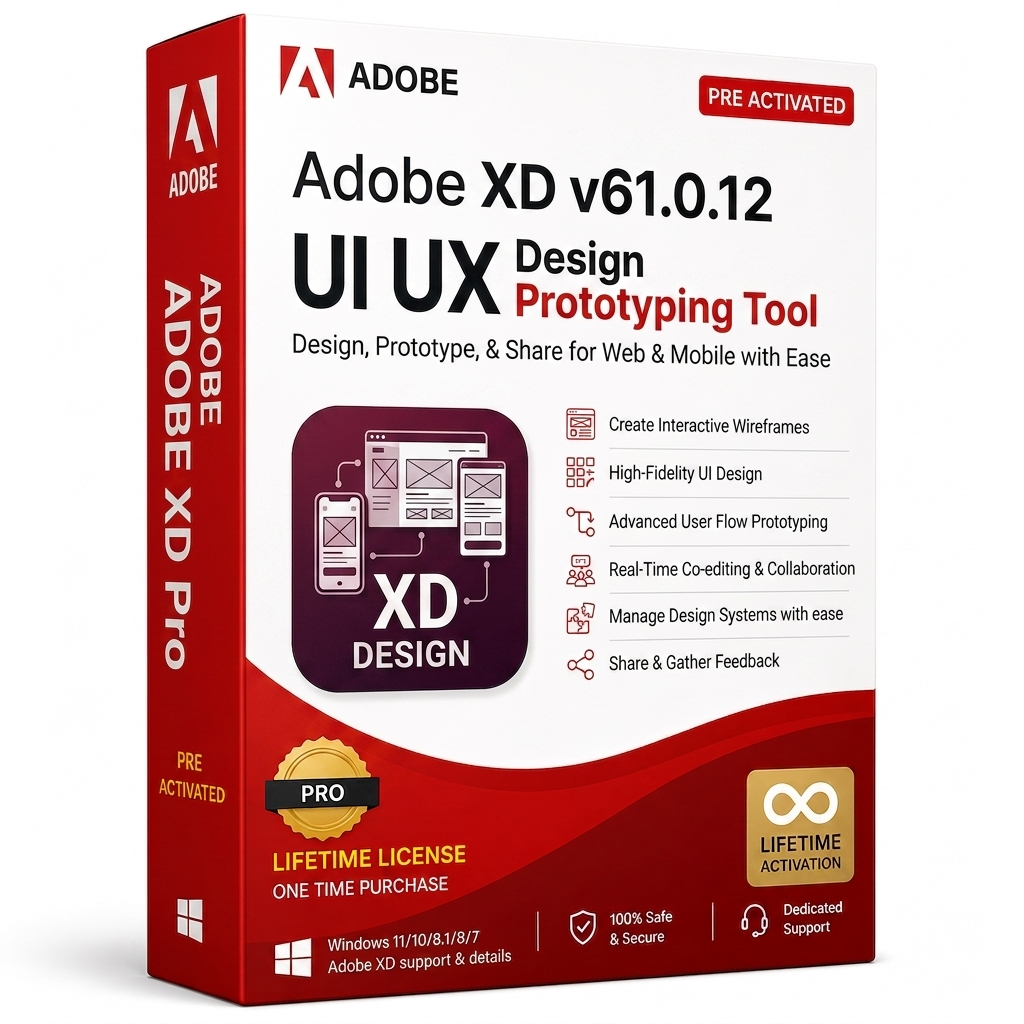 Adobe XD Lifetime - UI UX Design Prototyping Tool