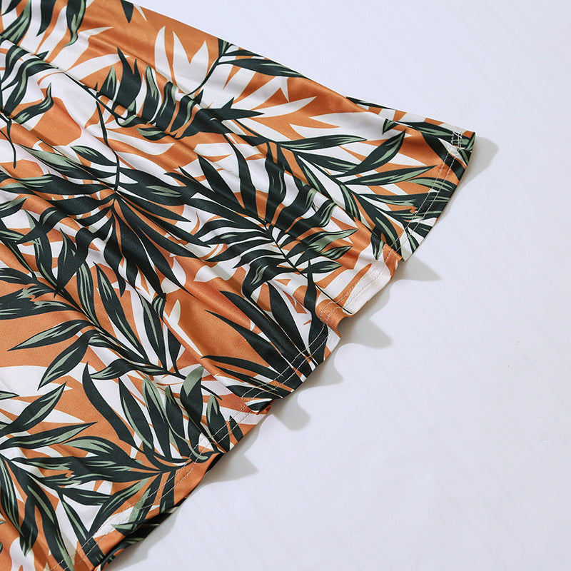 Floral Print Sling Dress for Mom and Daughter – Elegant Matching Slip Dresses for Summer