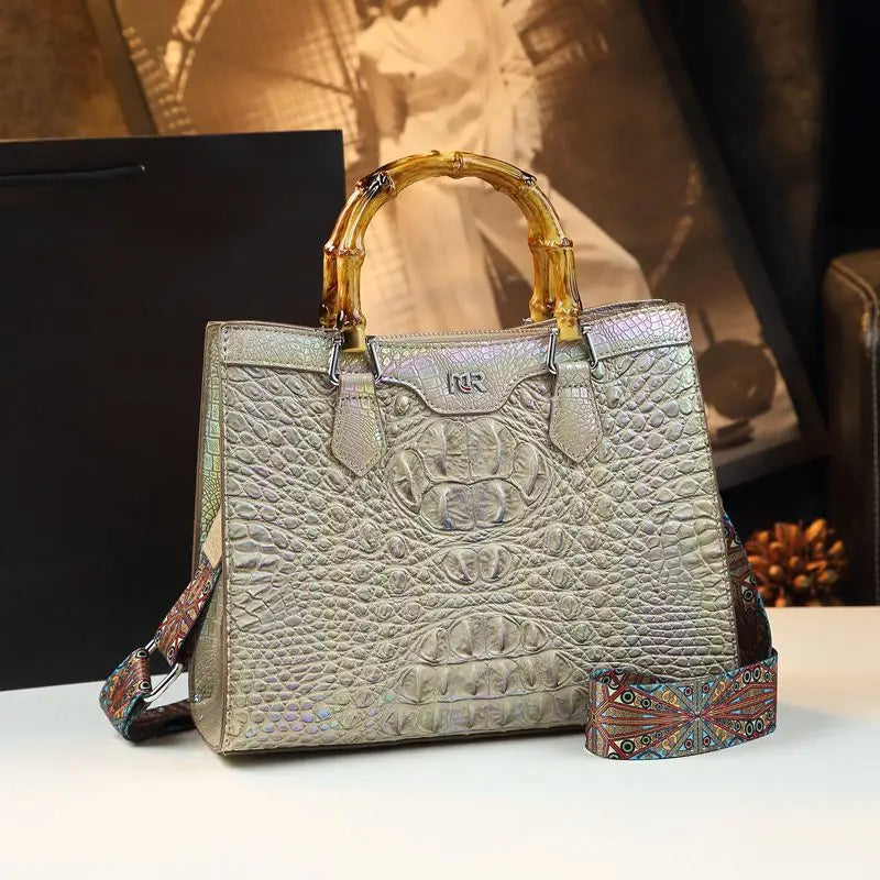 Luxury Crocodile Leather Handbag