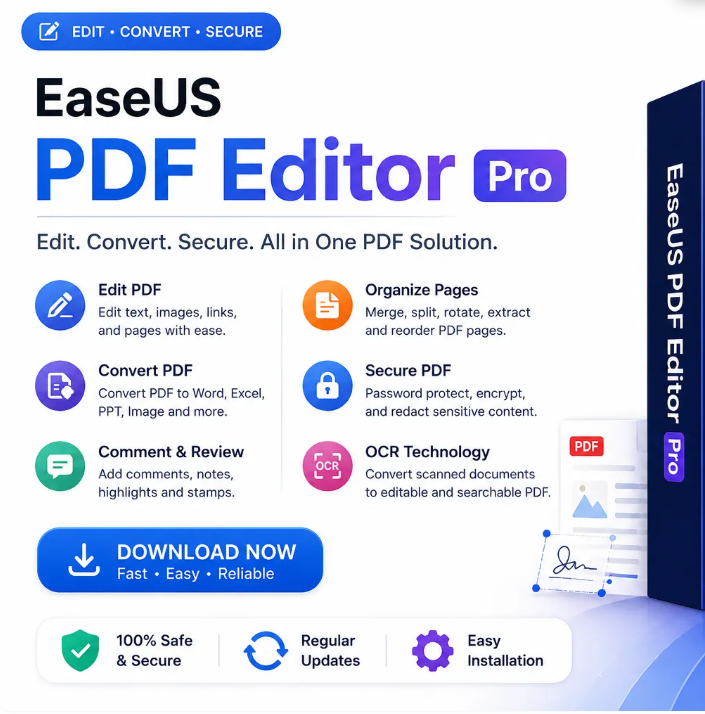 EaseUS PDF Editor Pro 6.4.1.0 – Lifetime License Download