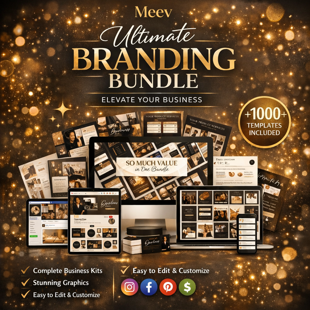 Ultimate Business Branding Kit Canva Templates – 1,200+ Marketing Assets