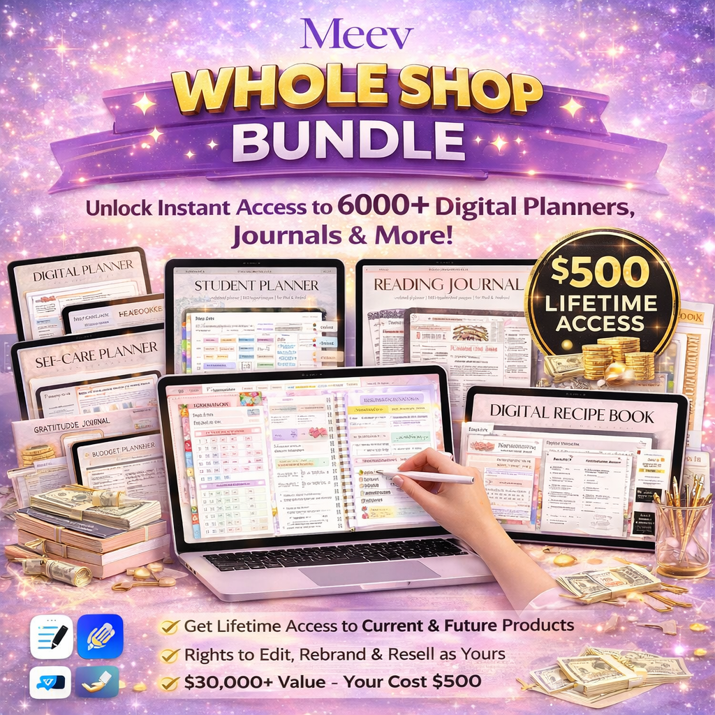 Ultimate Digital Planner Bundle – 70+ Planners, 4000+ Stickers & Covers
