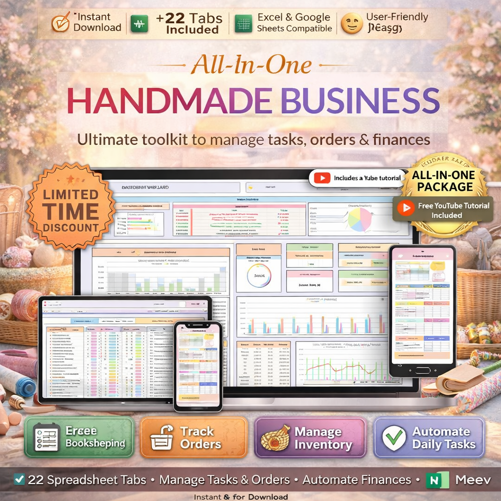 Order tracker template for Etsy and Shopify sellers