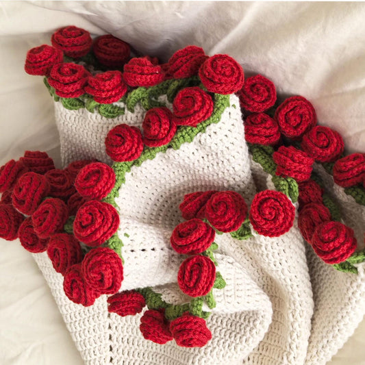 5-in-1 Crochet Bouquet Blanket Pattern PDF