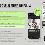 509 Instagram Canva Templates Bundle – Posts, Stories, Carousels & Highlights