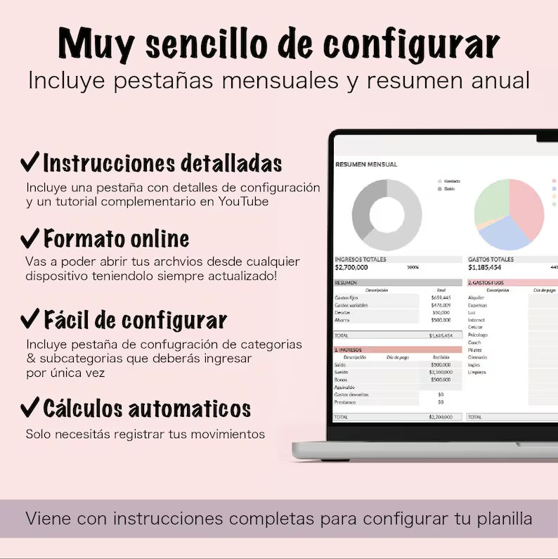 Plantilla Presupuesto Personal Google Sheets – Planificador Financiero