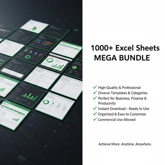 Business & Finance Excel Templates