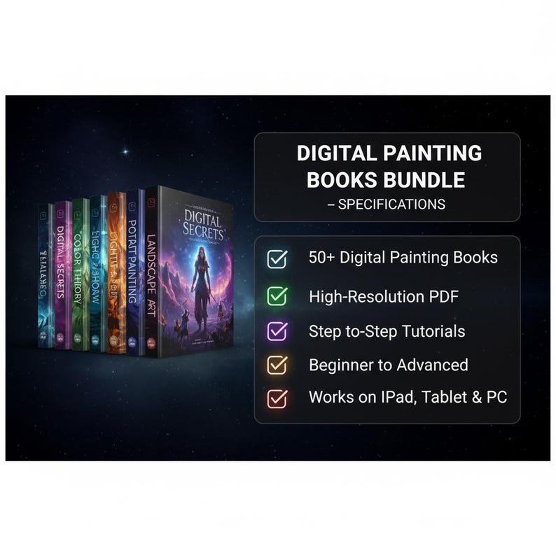 Digital Painting Books Bundle — Ultimate eBook Library for Artists