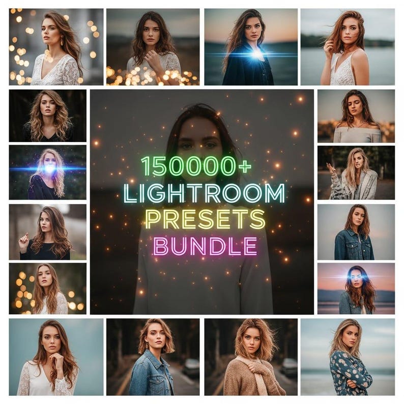 150,000 Adobe Lightroom Presets Bundle — Ultimate Photo Editing Pack