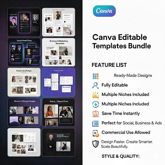 11000+ Canva Editable Templates Bundle — All-in-One Design Pack