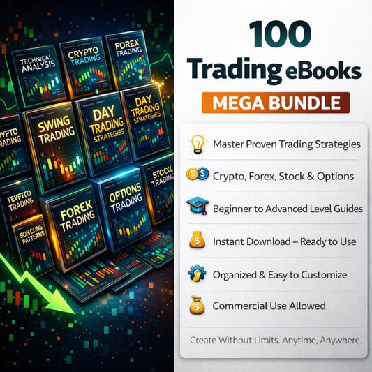 100+ Trading eBooks Bundle – Forex, Crypto & Stock Market Mastery Library (Instant Download)
