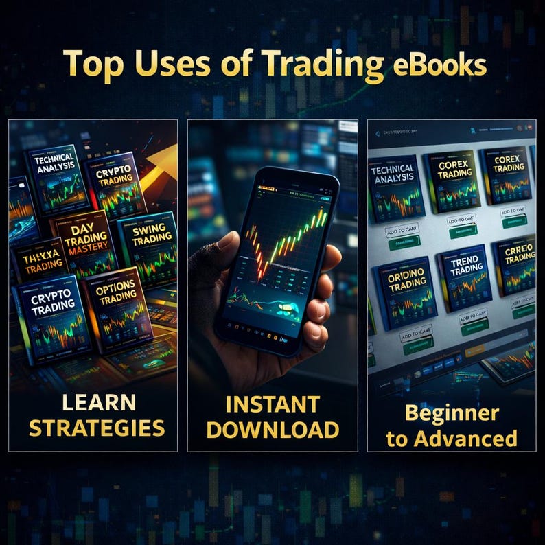 100+ Trading eBooks Bundle – Forex, Crypto & Stock Market Mastery Library (Instant Download)