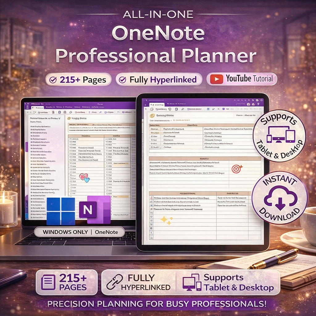 Ultimate Meeting Notes Planner for reMarkable 2 & Paper Pro – 150 Hyperlinked Meeting Templates, Agenda, Action Items & Productivity Toolkit (Instant Digital Download)