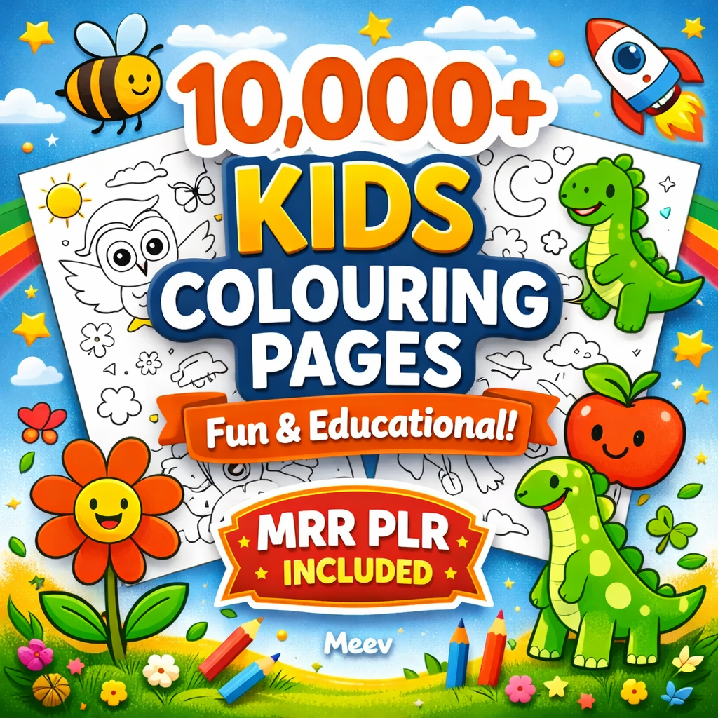 10,000+ Coloring Pages Mega Bundle – Kids & Adults Printable Pack