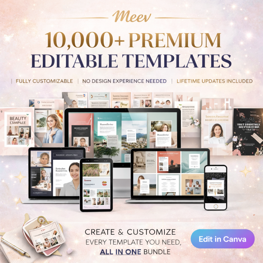 10,000+ Canva Templates Mega Bundle for Social Media & Business