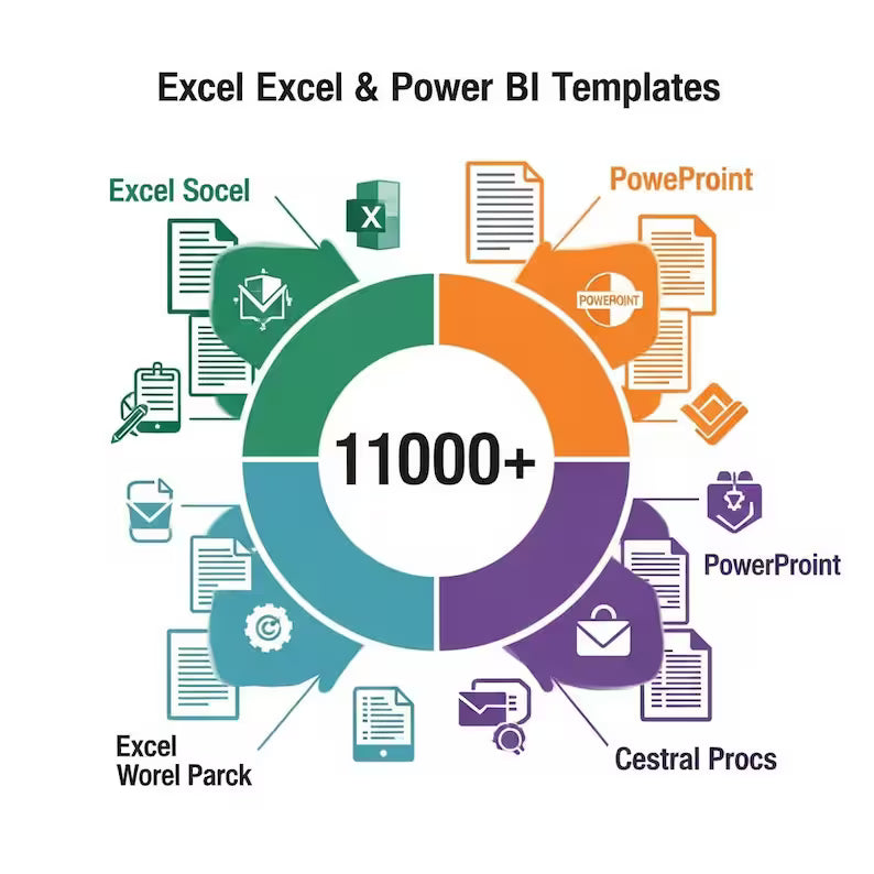 11000+ Excel, Word, PowerPoint, Power BI Templates Mega Bundle – Digital Download, Business, Finance & Productivity Tools MEEV