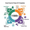 11000+ Excel, Word, PowerPoint, Power BI Templates Mega Bundle – Digital Download, Business, Finance & Productivity Tools MEEV