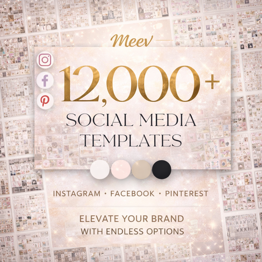 12,000 Canva Social Media Templates Bundle for Marketing & Branding