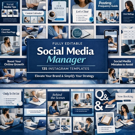 135 Instagram Canva Templates for Social Media Managers – Editable Posts & Carousels
