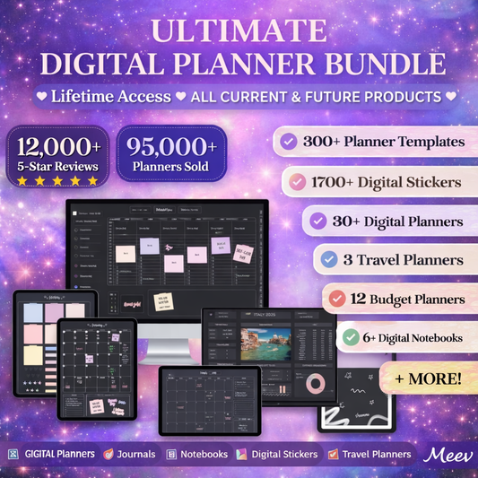 2026 Digital Planner for iPad – Hyperlinked Life Planner PDF