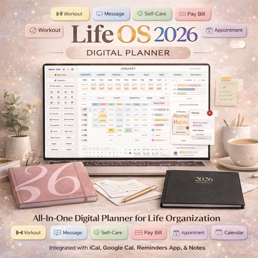 2026 Digital Planner for iPad – Hyperlinked Life Planner PDF