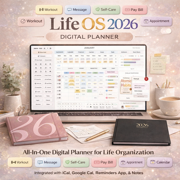 2026 Digital Planner for iPad – Hyperlinked Life Planner PDF
