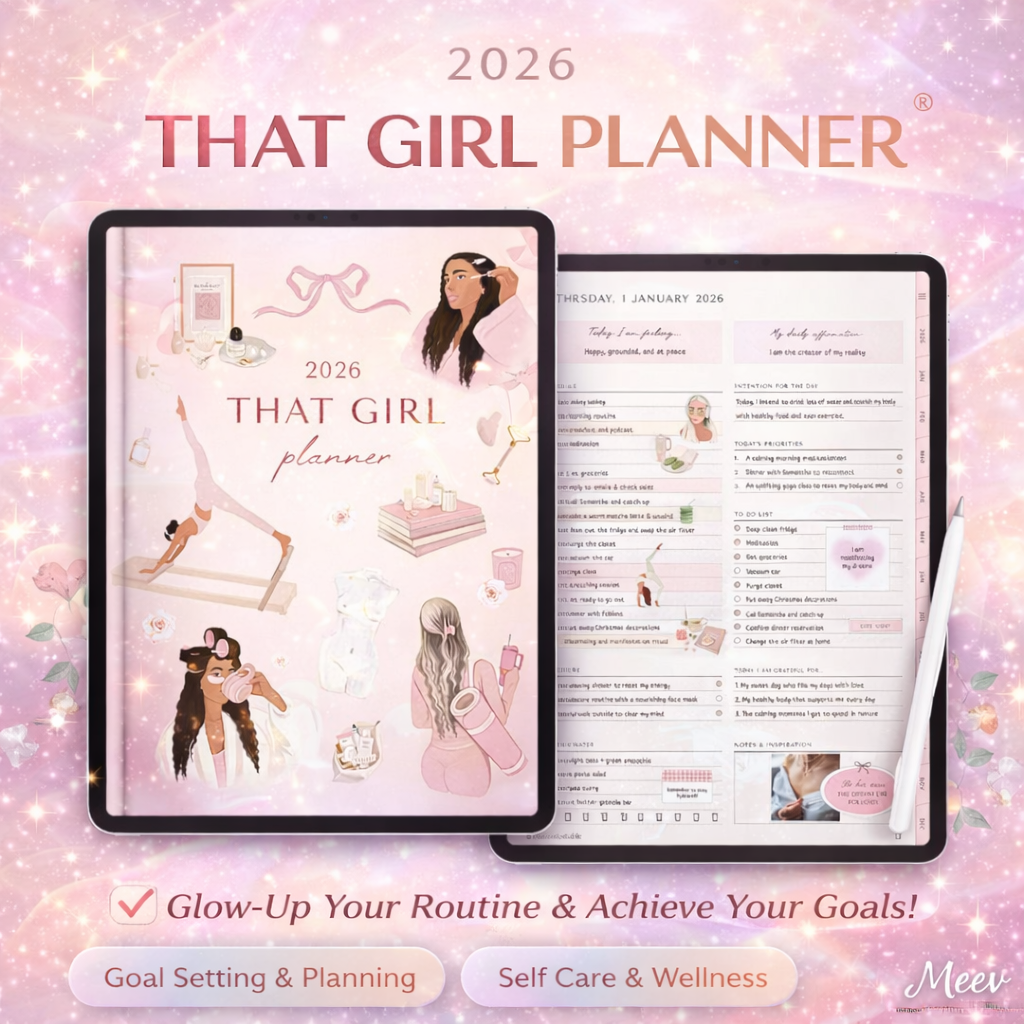 2026 That Girl Digital Planner – Hyperlinked Life Planner PDF