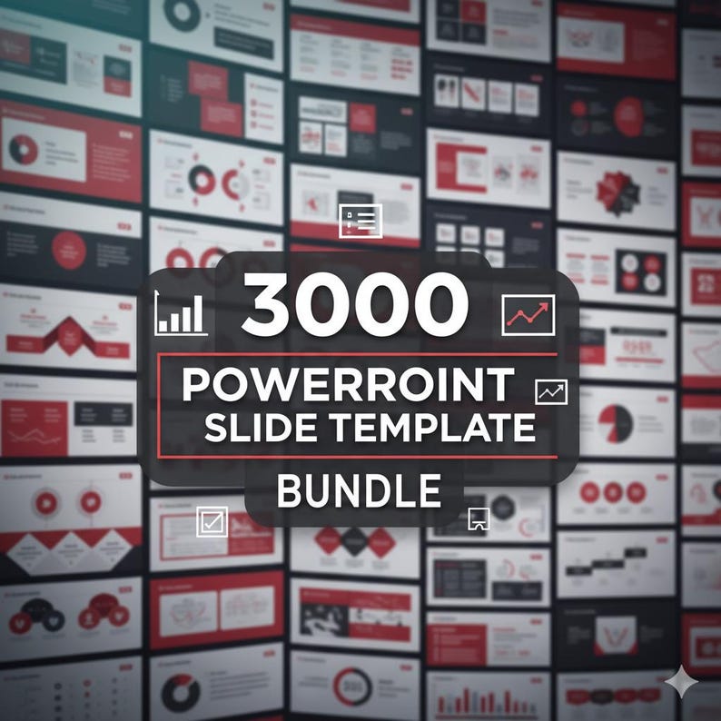 3000 PowerPoint slides bundle digital download cover