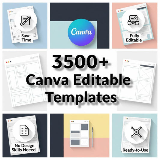 3500+ social media Canva templates mega bundle
