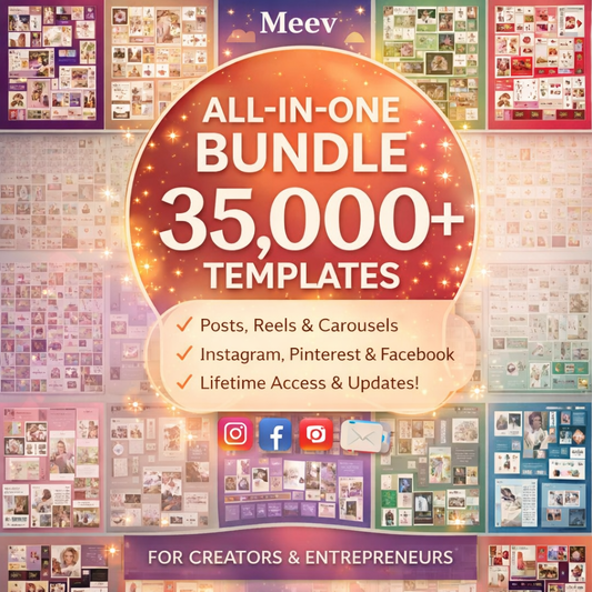 35,000+ Canva Social Media Templates Bundle for Posts, Stories & Pins