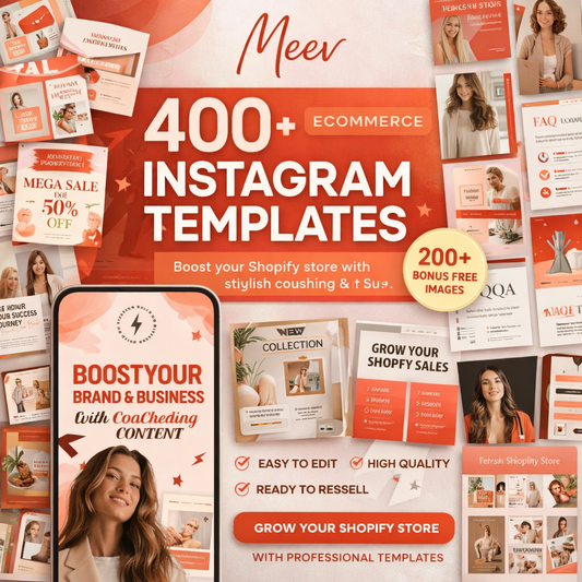 400 Instagram Canva Templates Bundle for Coaches & Content Creators
