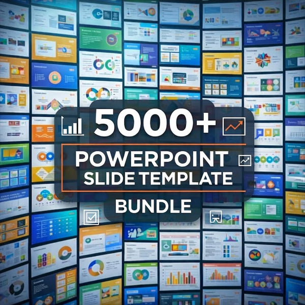 5000+ PowerPoint slide templates mega bundle cover preview