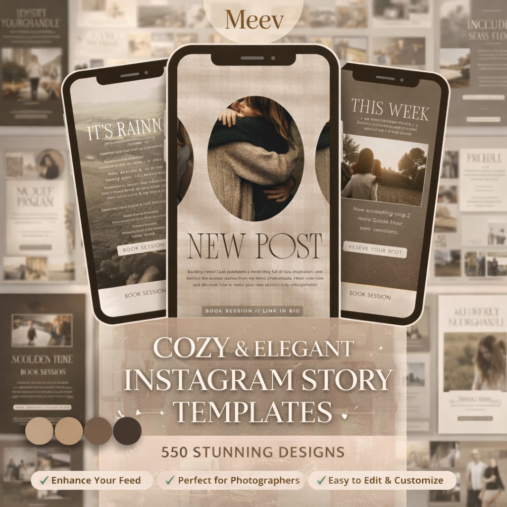 50 Instagram Story Templates for Canva – Editable IG Story Pack