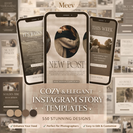 50 Instagram Story Templates for Canva – Editable IG Story Pack