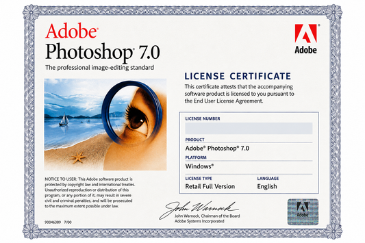 Adobe Photoshop 7.0 Lifetime License for Windows