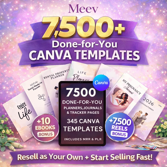 7500+ Done-For-You Digital Product Templates Bundle with PLR & MRR + 7500 Faceless