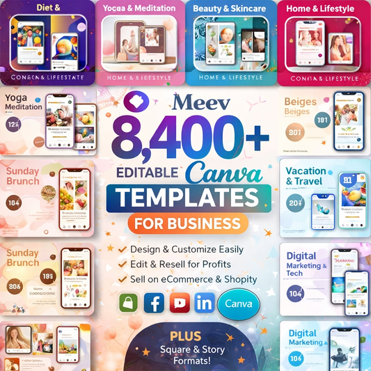 8400+ Canva Social Media Templates Bundle – Editable Content Kit