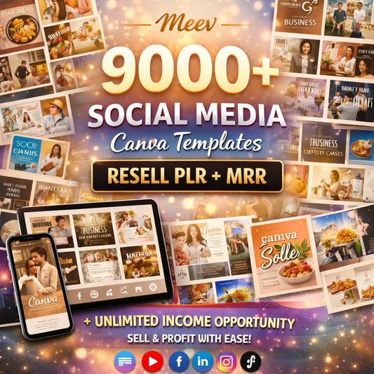 9000+ Canva Social Media Template Bundle for Instagram & Reels