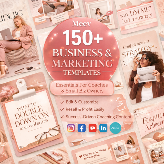 Brown Aesthetic Instagram Canva Templates for Coaches & Content Creators