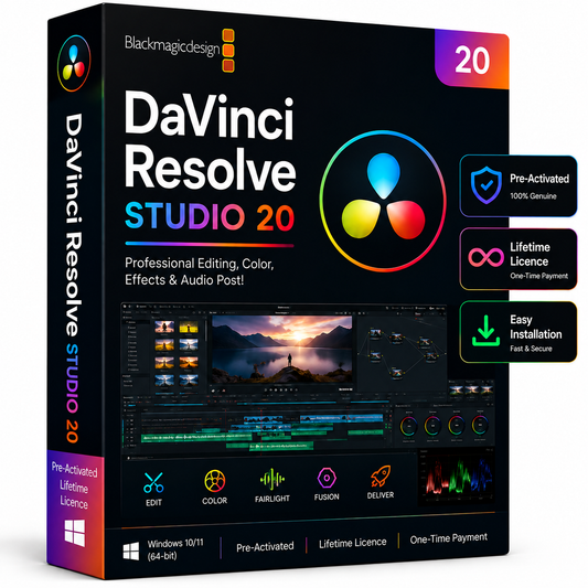 DaVinci Resolve Studio 20 Lifetime License for Windows