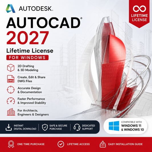 Autodesk AutoCAD 2027 Lifetime License for Windows