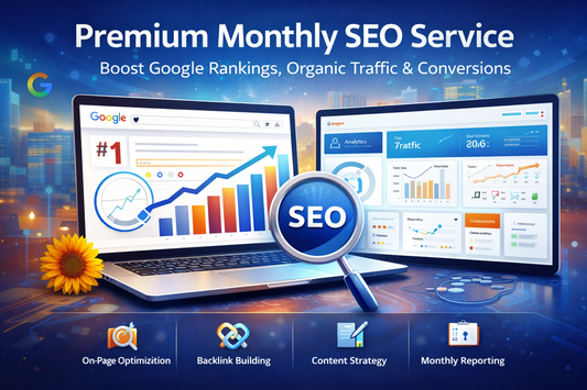 Premium Monthly SEO Service – Boost Google Rankings, Organic Traffic & Conversions