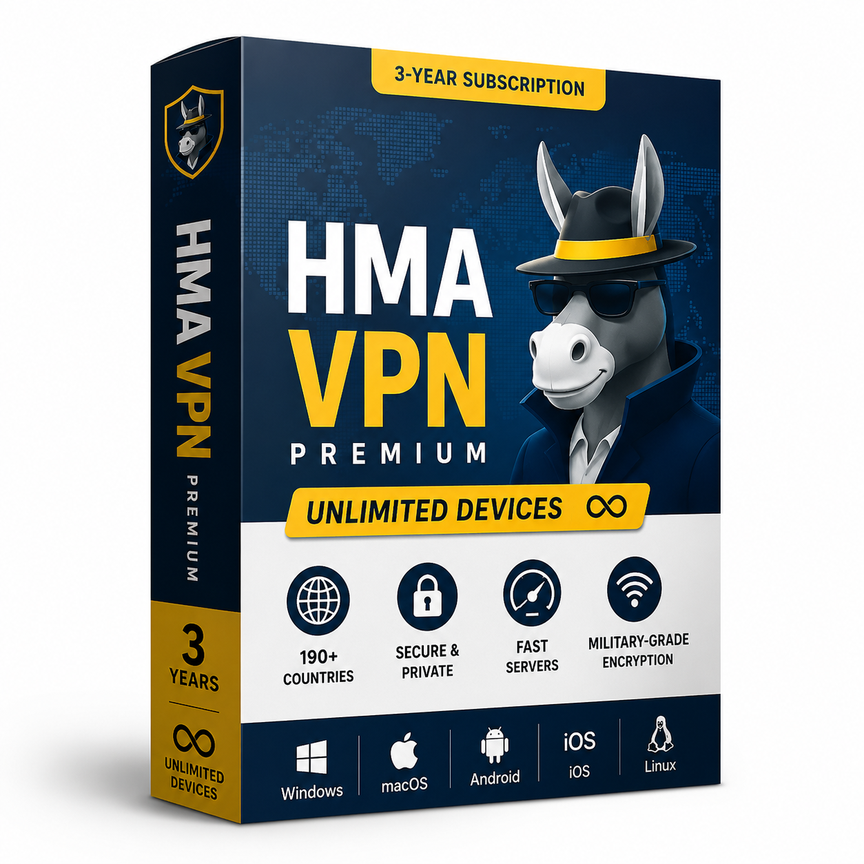 HMA VPN Premium | 3-Year Official Subscription | Unlimited Devices