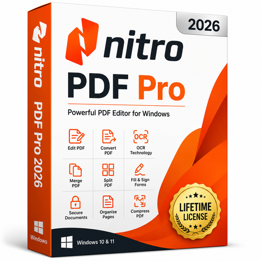 Nitro PDF Pro 2026 PDF Editor for Windows | Lifetime License