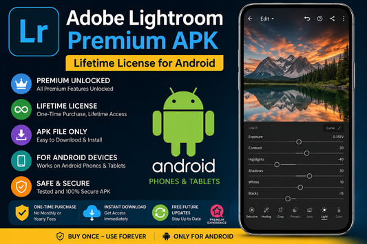 Adobe Lightroom Premium APK – Lifetime License for Android