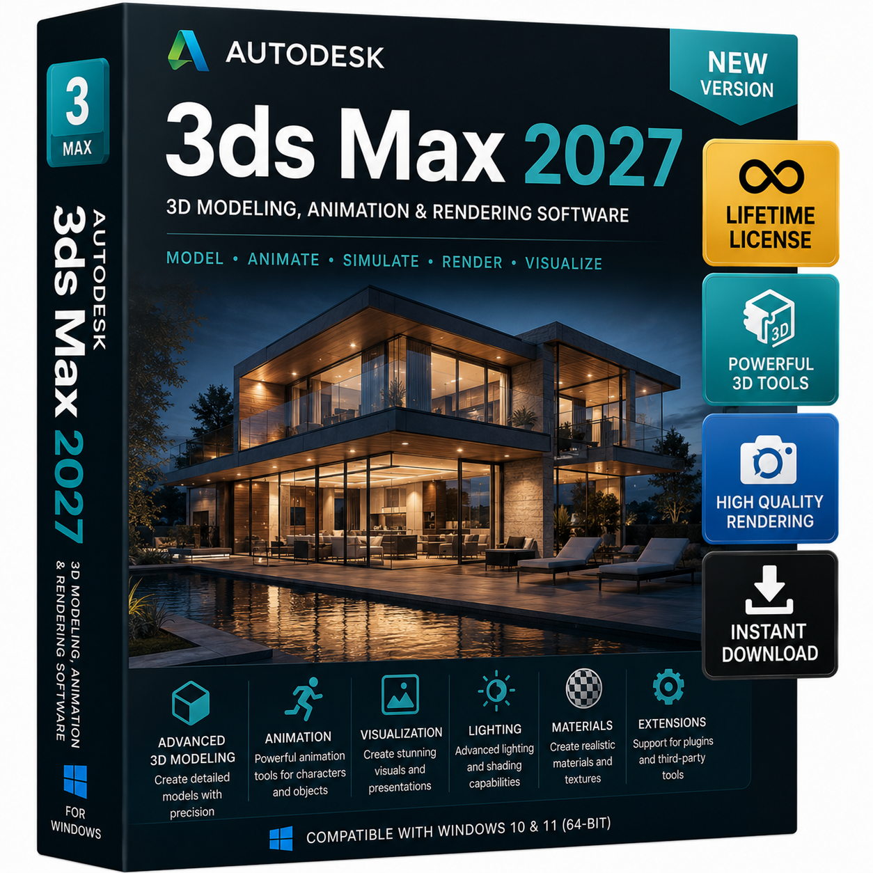 Autodesk 3ds Max 2027 – Lifetime License | Full Version Download